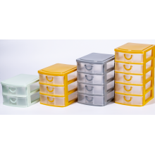 3 layers desktop drawer plastic storage organizer drawer